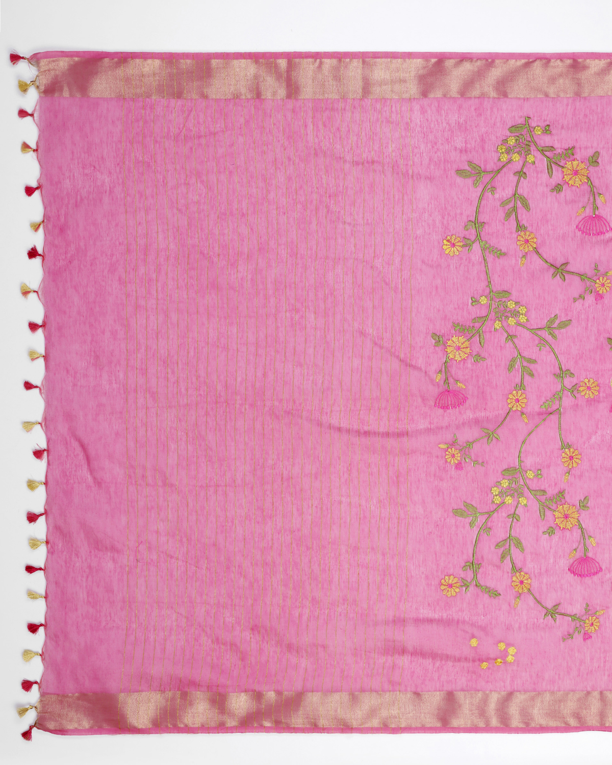 RANI PINK KOTA LINEN SAREE