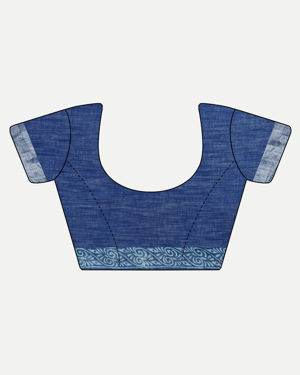 INDIGO BLUE BLOCK PRINT SAREE