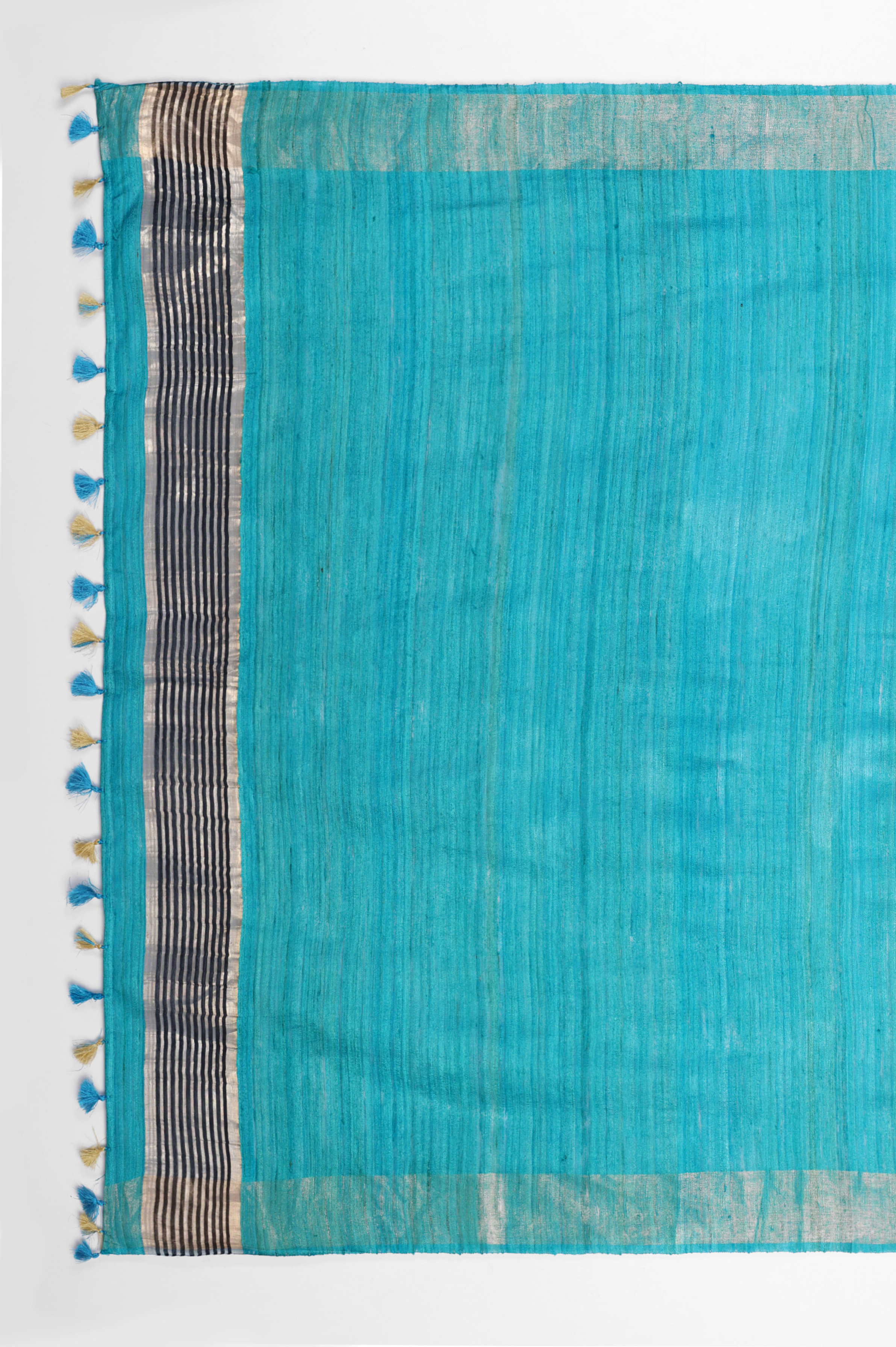 CHARCOAL BLUE SILK SAREE