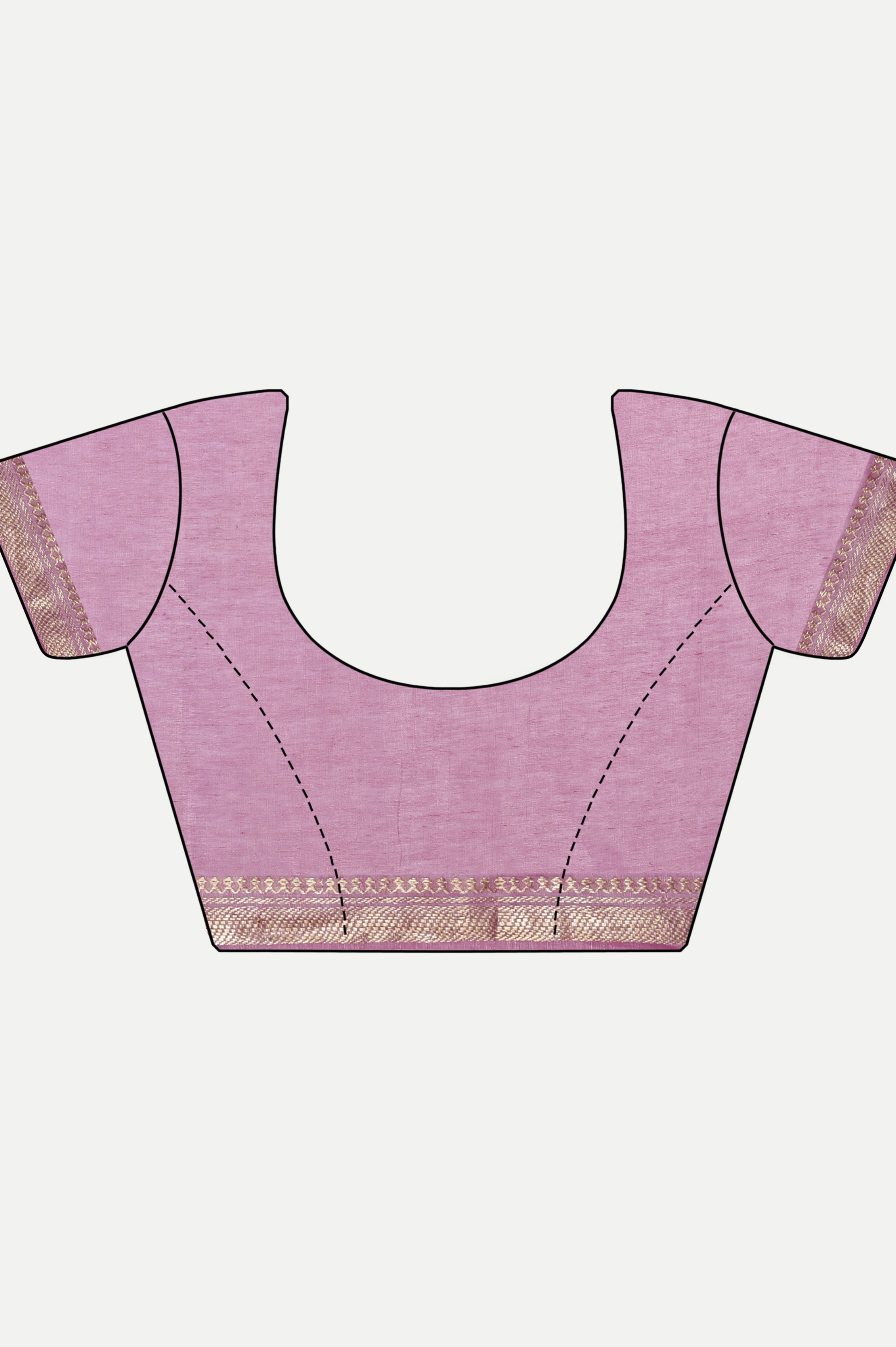 DUSTY PINK FLORAL LINEN SAREE