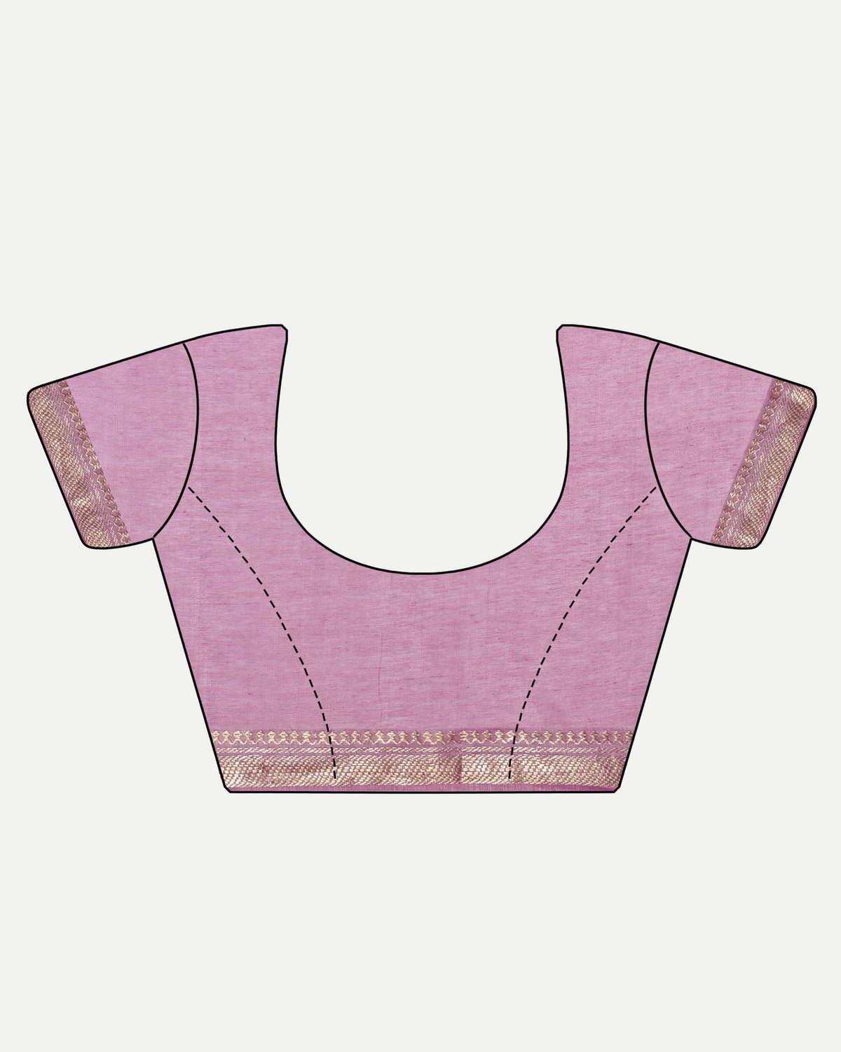 DUSTY PINK FLORAL LINEN SAREE