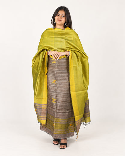 KATIYA SILK THREE PIECE SUIT