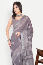 MUDRA KALA GREY COTTON SAREE