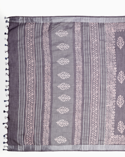 MUDRA KALA GREY COTTON SAREE