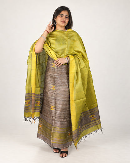 KATIYA SILK THREE PIECE SUIT