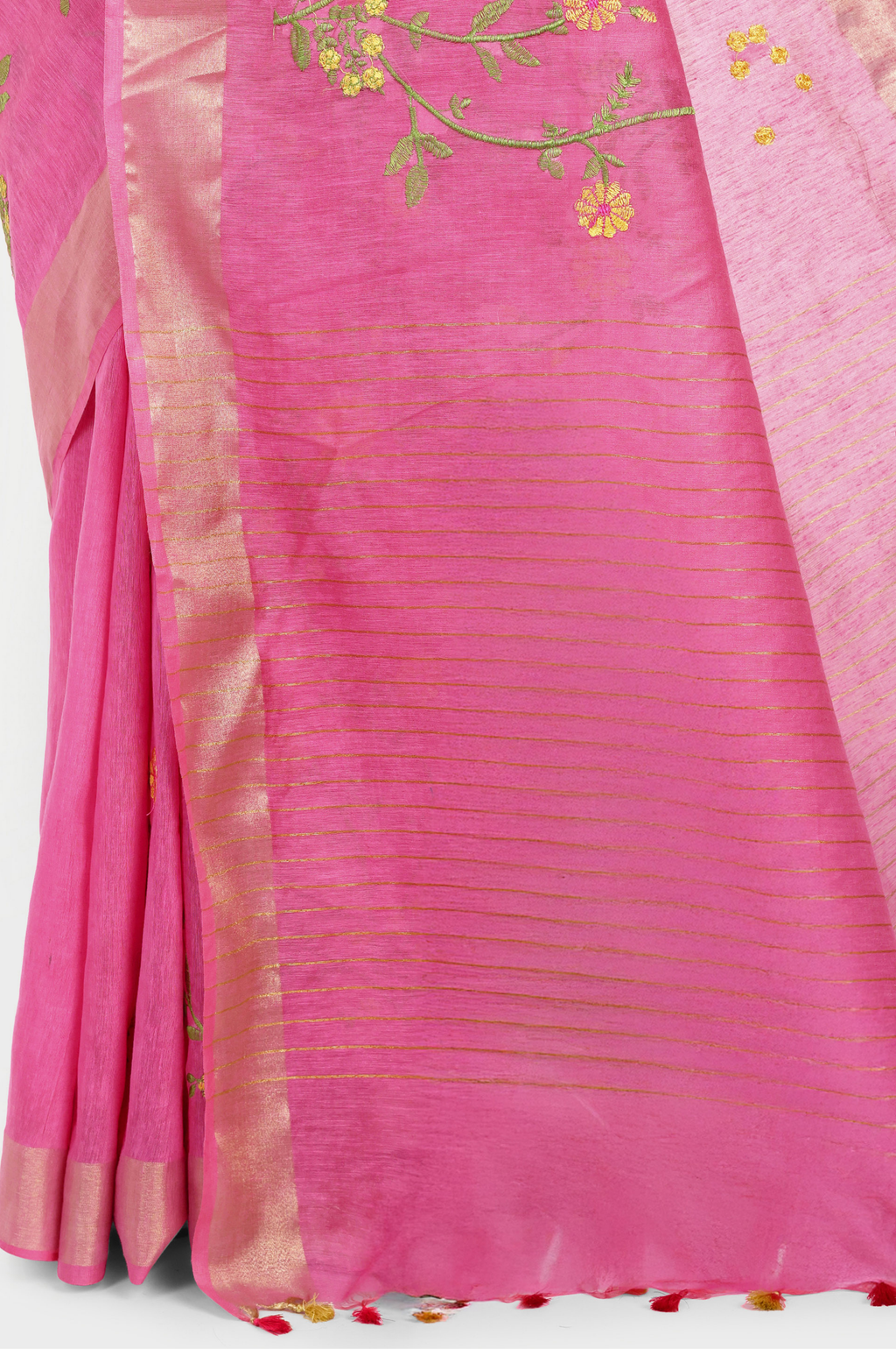 RANI PINK KOTA LINEN SAREE