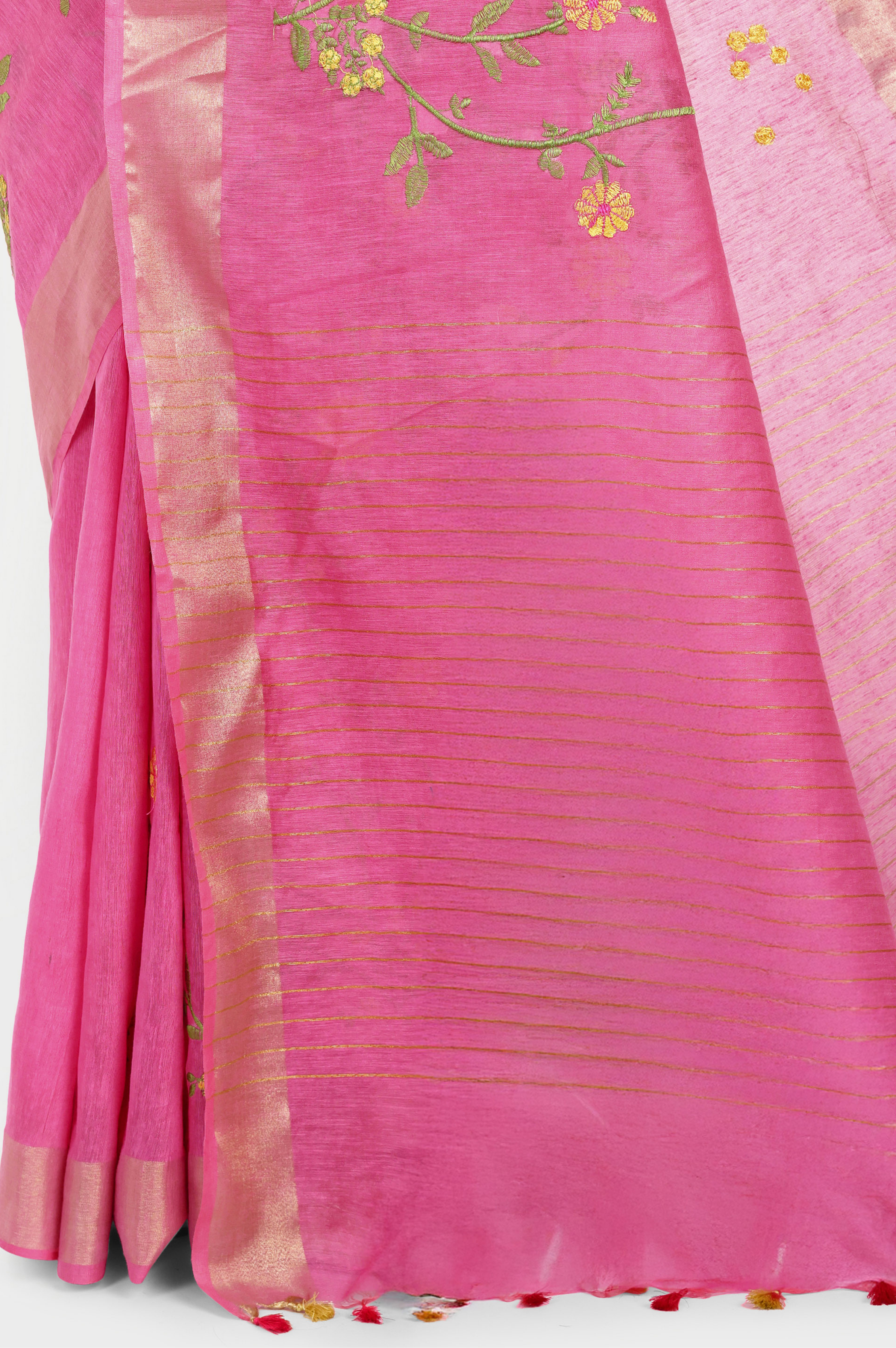 RANI PINK KOTA LINEN SAREE