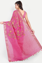 RANI PINK KOTA LINEN SAREE