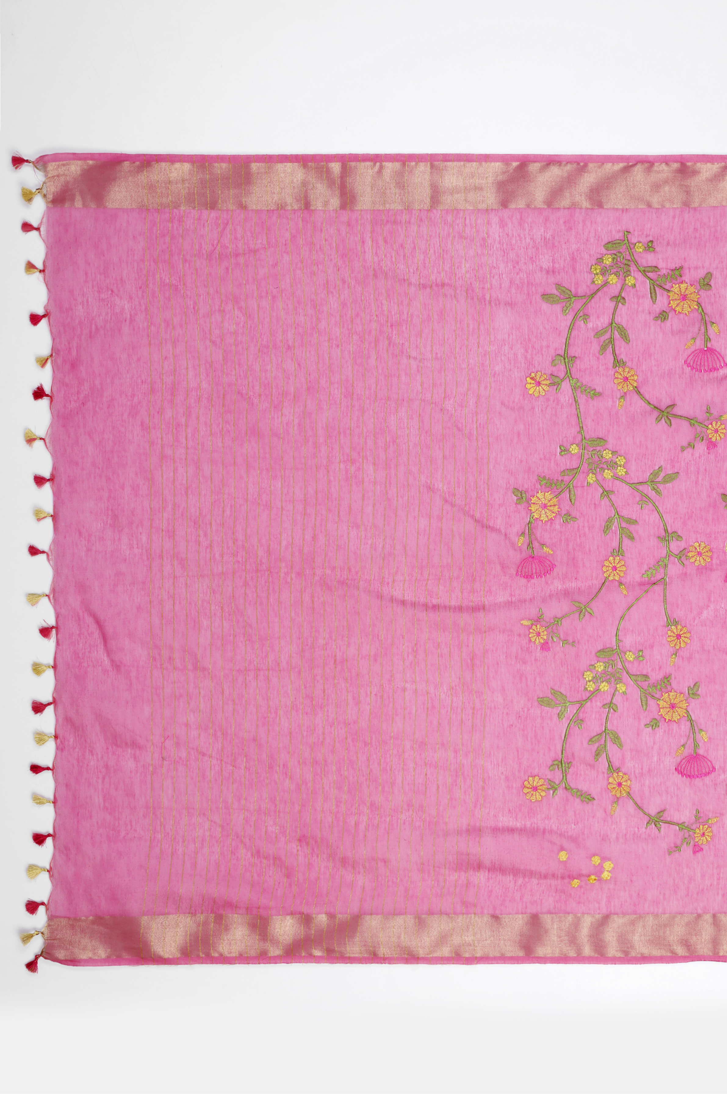 RANI PINK KOTA LINEN SAREE
