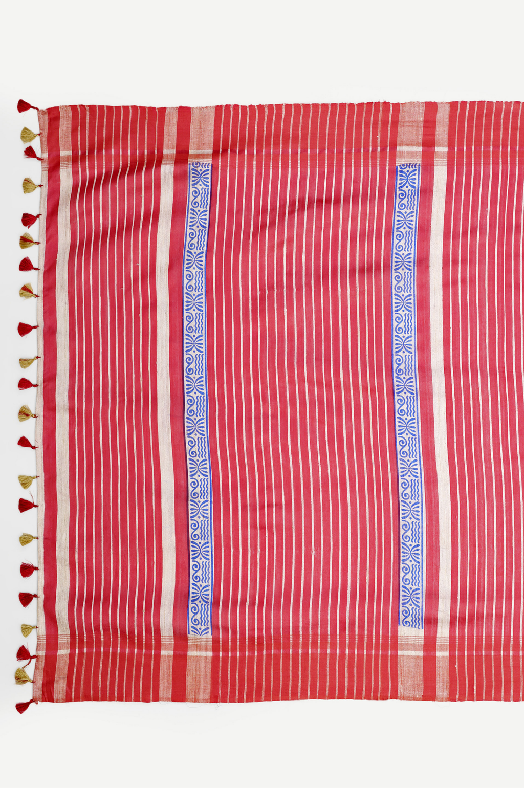 RED GHICHA SILK SAREE