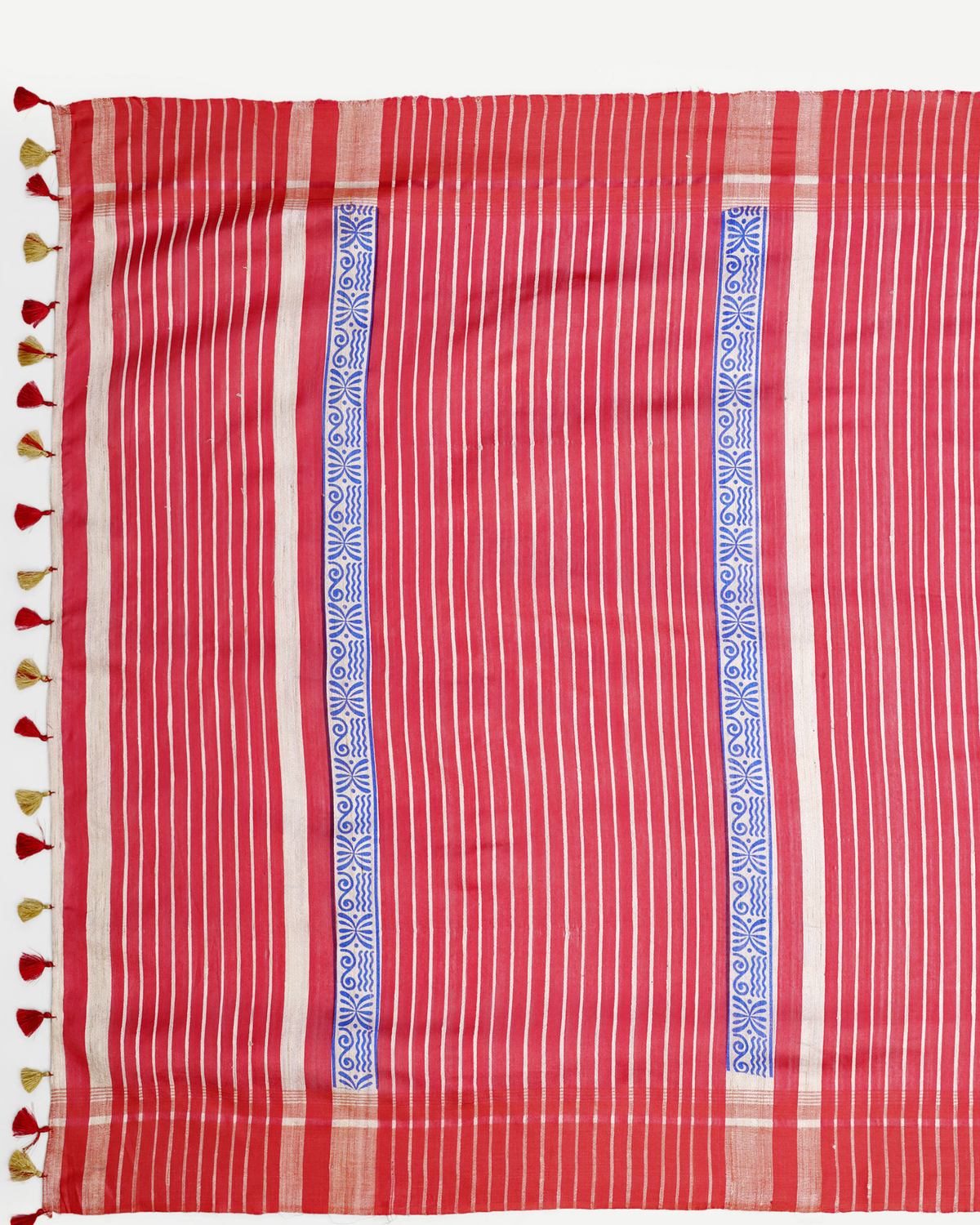 RED GHICHA SILK SAREE