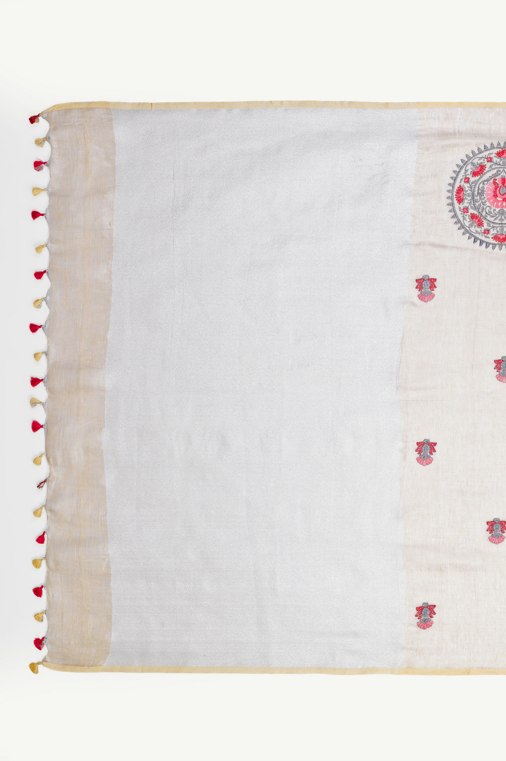 GULNAAR ZARI LINEN SAREE