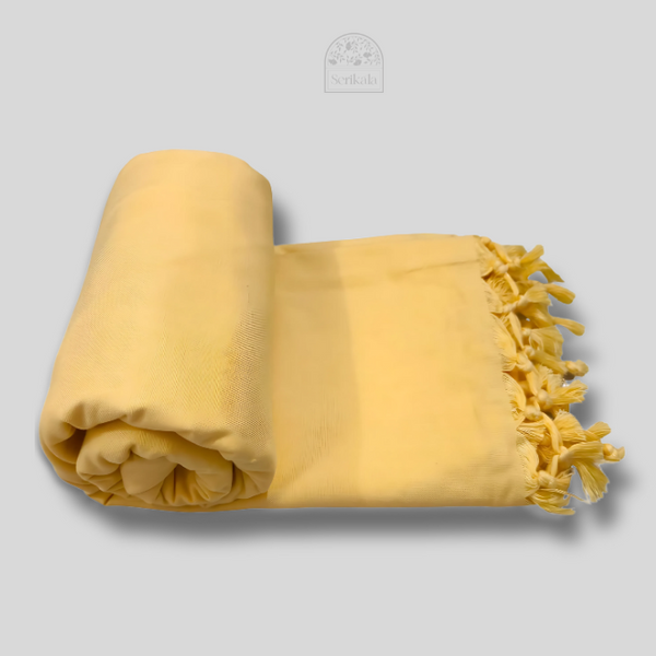 Sunshine Yellow Bhagalpuri Chadar | Ultra-Soft Cotton Throw Blanket