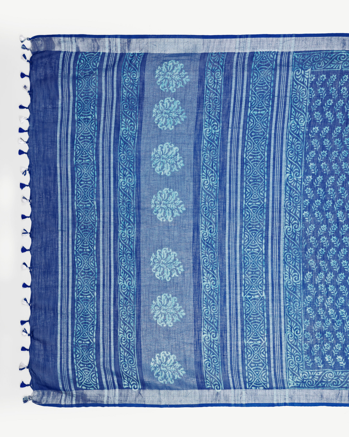INDIGO BLUE BLOCK PRINT SAREE