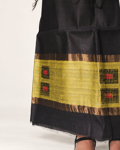 HANDWOVEN LIME GREEN ERI SILK SUIT SET
