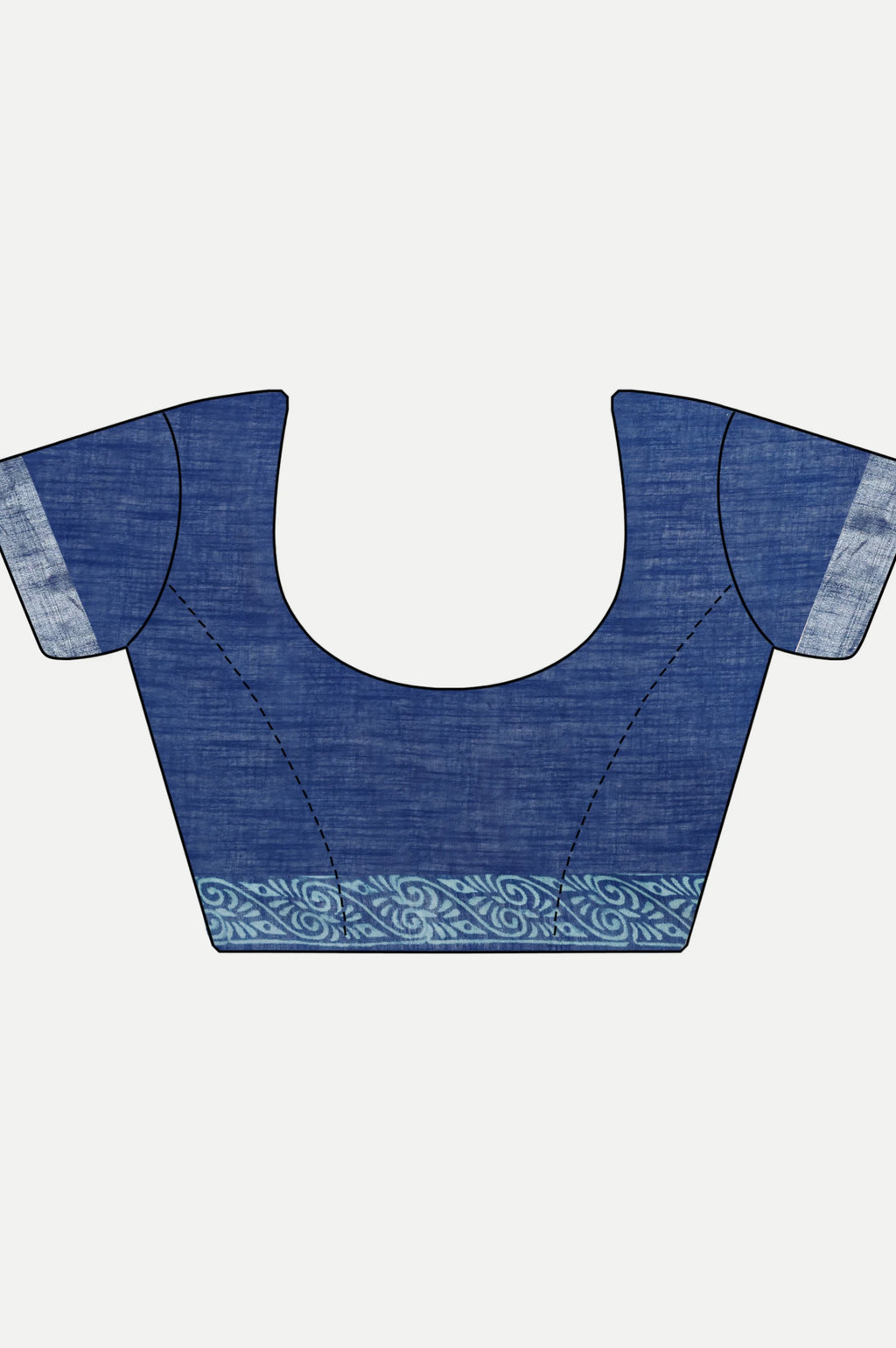 INDIGO BLUE BLOCK PRINT SAREE - Block Print