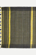 LIME YELLOW GHICHA SILK SAREE - Handloom